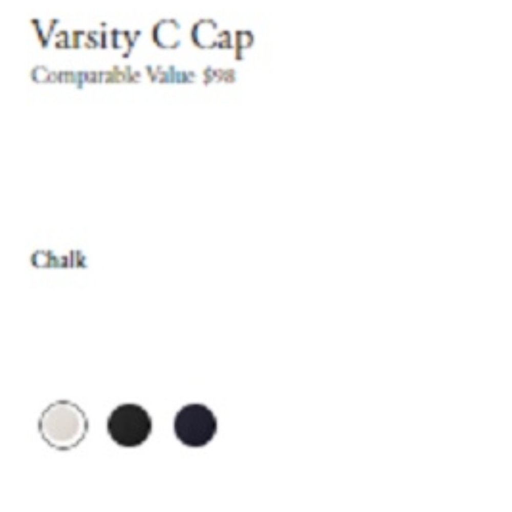 $79 *NEW* COACH Red or Navy Varsity C Cap - Picture 5 of 5